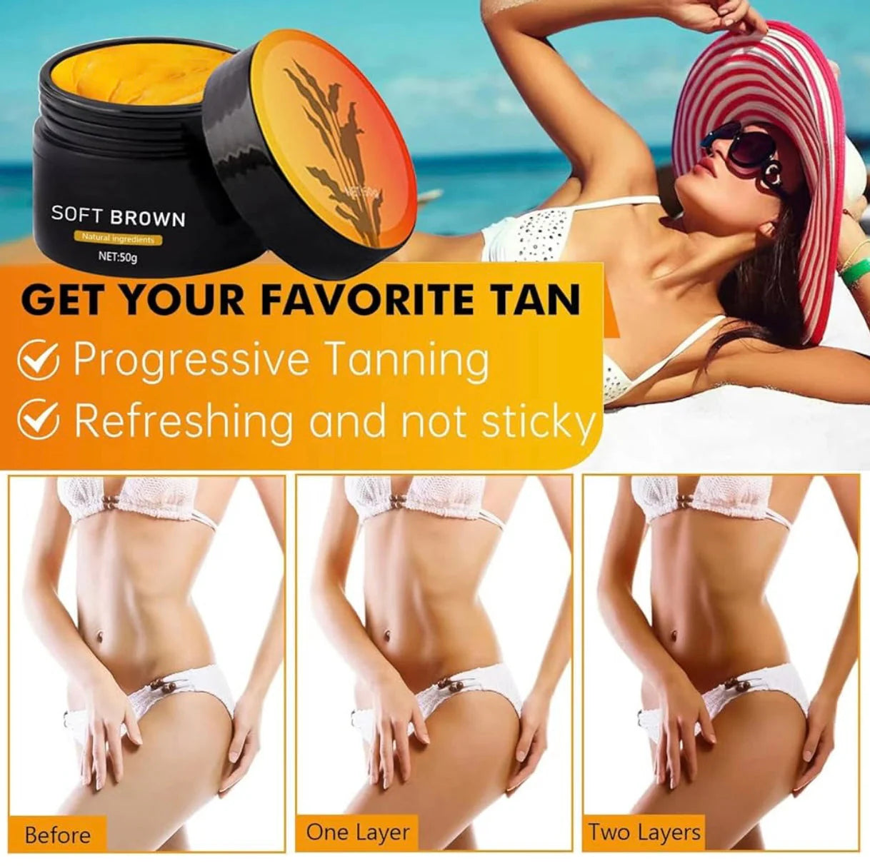 Natural Intensive Tanning Luxe Gel - Today 1+1 Free!